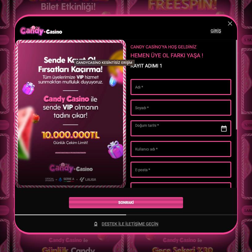 Candy Casino güncel adres