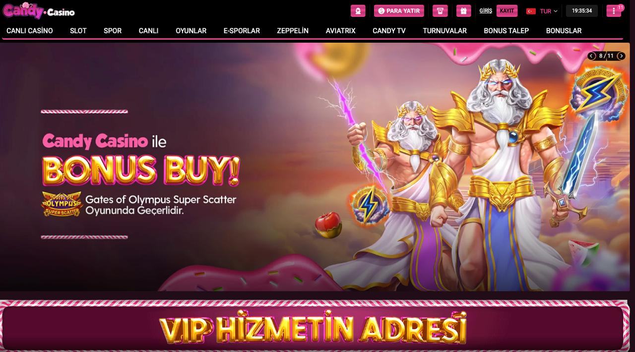 Candy Casino üyelik açma